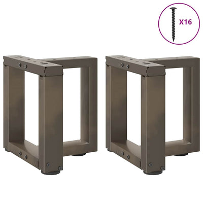 sohvapöydän jalat T-muotoiset 2 kpl 30x25x(30-31) cm teräs