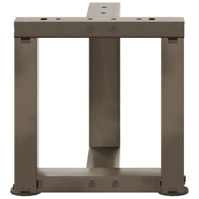 sohvapöydän jalat T-muotoiset 2 kpl 30x25x(30-31) cm teräs