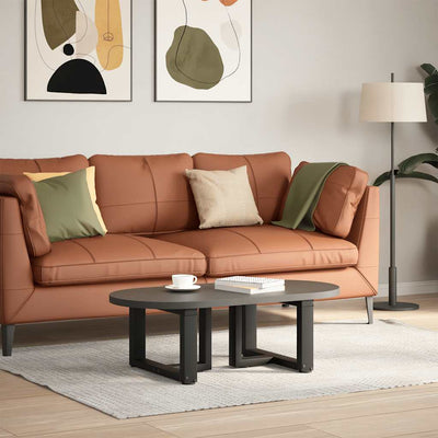 Sohvapöydän jalat T-muotoiset 2 kpl Musta 40x25x(30-31)cm Teräs