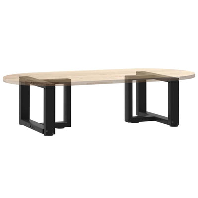 Sohvapöydän jalat T-muotoiset 2 kpl Musta 40x25x(30-31)cm Teräs