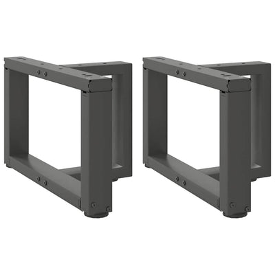 Antrasiitti sohvapöydän jalat t-muotoiset Virginea 40x25x(30-31)cm (2 kpl)