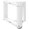 Sohvapöydän jalat T-muotoiset 2 kpl valkoinen 50x25x(30-31) cm teräs