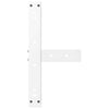 Sohvapöydän jalat T-muotoiset 2 kpl valkoinen 50x25x(30-31) cm teräs