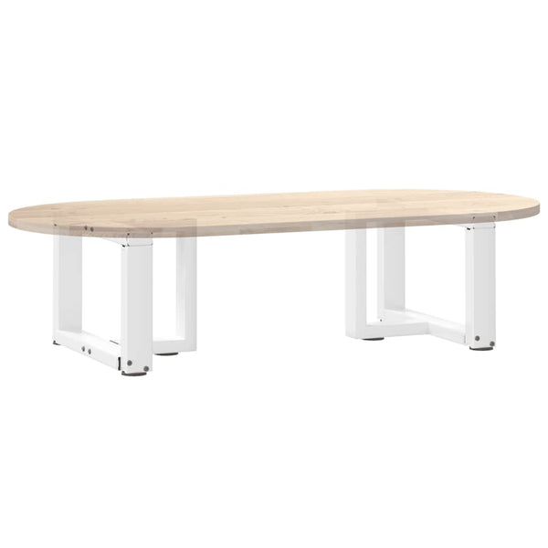 Sohvapöydän jalat T-muotoiset 2 kpl valkoinen 50x25x(30-31) cm teräs