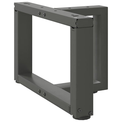 Sohvapöydän jalat T-muotoiset 2 kpl antrasiitti 50x25x(30-31)cm