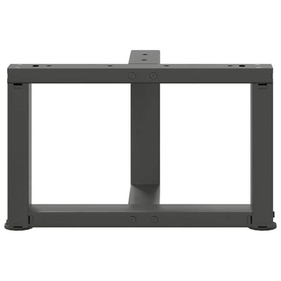 Sohvapöydän jalat T-muotoiset 2 kpl antrasiitti 50x25x(30-31)cm