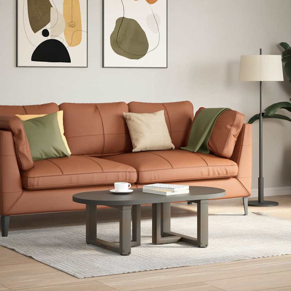 Sohvapöydän jalat T-muotoiset 2 kpl musta 50x25x(30-31) cm teräs