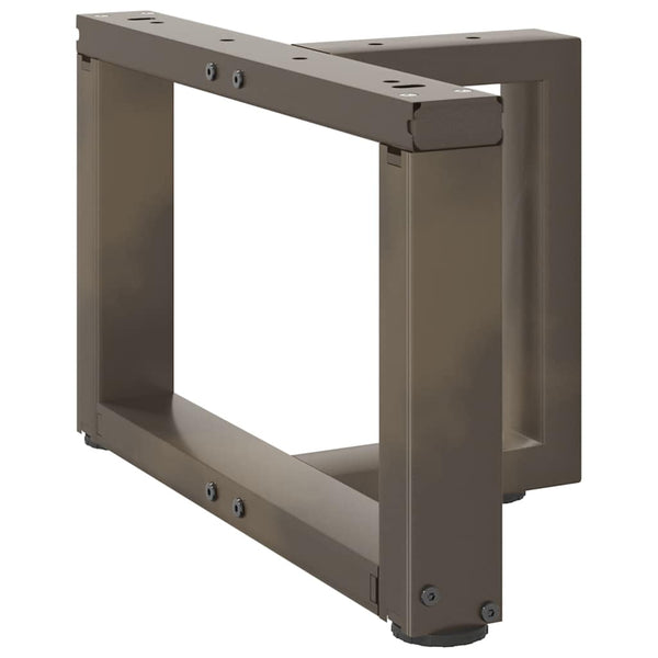 Sohvapöydän jalat T-muotoiset 2 kpl musta 50x25x(30-31) cm teräs