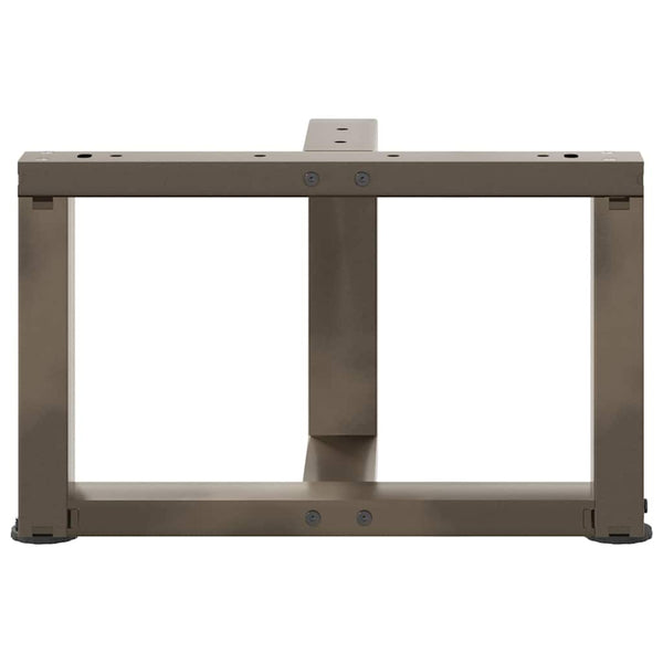 Sohvapöydän jalat T-muotoiset 2 kpl musta 50x25x(30-31) cm teräs