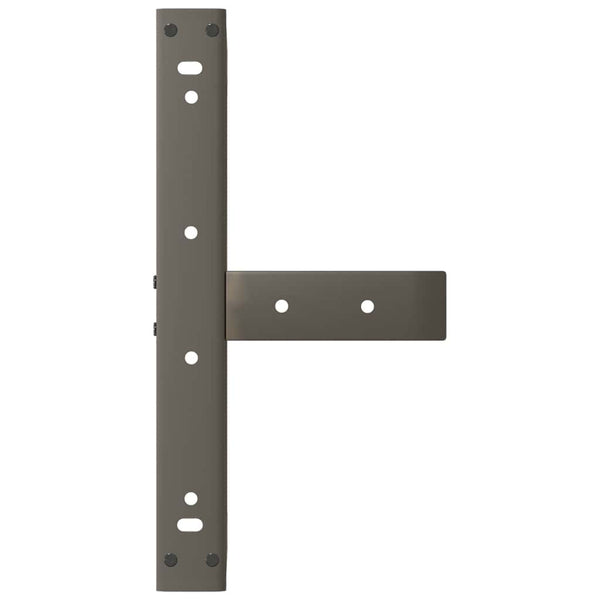 Sohvapöydän jalat T-muotoiset 2 kpl musta 50x25x(30-31) cm teräs