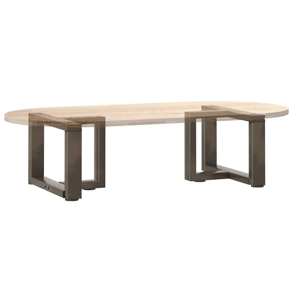 Sohvapöydän jalat T-muotoiset 2 kpl musta 50x25x(30-31) cm teräs