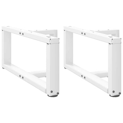 Sohvapöydän jalat T-muotoiset 2 kpl valkoinen 60x25x(30-31) cm