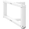 Sohvapöydän jalat T-muotoiset 2 kpl valkoinen 60x25x(30-31) cm