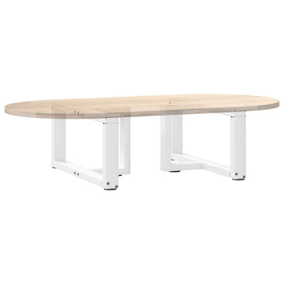 Sohvapöydän jalat T-muotoiset 2 kpl valkoinen 60x25x(30-31) cm