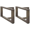 Sohvapöydän jalat T-muotoiset 2 kpl musta 60x25x(30-31) cm teräs