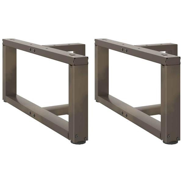 Sohvapöydän jalat T-muotoiset 2 kpl musta 60x25x(30-31) cm teräs
