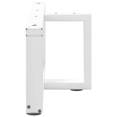 Sohvapöydän jalat T-muotoiset 2 kpl valkoinen 70x25x(30-31) cm