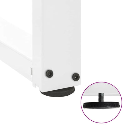 Sohvapöydän jalat T-muotoiset 2 kpl valkoinen 70x25x(30-31) cm