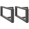 Sohvapöydän jalat T-muotoiset 2 kpl antrasiitti 70x25x(30-31)cm