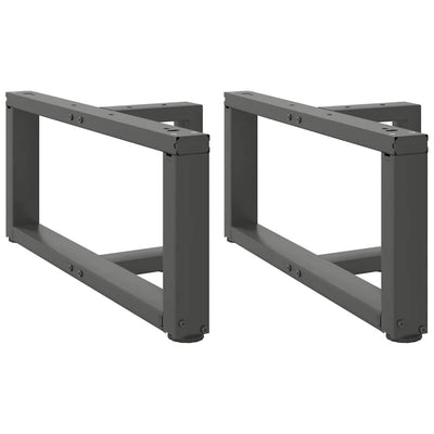 Sohvapöydän jalat T-muotoiset 2 kpl antrasiitti 70x25x(30-31)cm