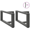Sohvapöydän jalat T-muotoiset 2 kpl antrasiitti 70x25x(30-31)cm