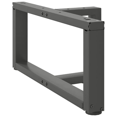 Sohvapöydän jalat T-muotoiset 2 kpl antrasiitti 70x25x(30-31)cm