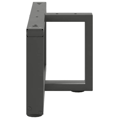 Sohvapöydän jalat T-muotoiset 2 kpl antrasiitti 70x25x(30-31)cm