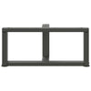 Sohvapöydän jalat T-muotoiset 2 kpl antrasiitti 70x25x(30-31)cm