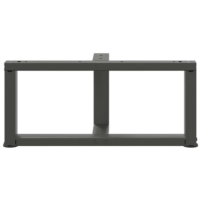Sohvapöydän jalat T-muotoiset 2 kpl antrasiitti 70x25x(30-31)cm