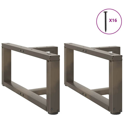 sohvapöydän jalat T-muotoiset 2 kpl 70x25x(30-31) cm teräs