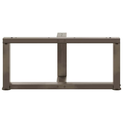 sohvapöydän jalat T-muotoiset 2 kpl 70x25x(30-31) cm teräs