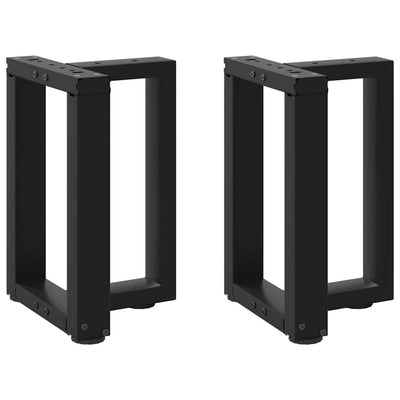 Sohvapöydän jalat T-muotoiset 2 kpl musta 28x25x(42-43)cm teräs