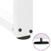 Sohvapöydän jalat T-muotoiset 2 kpl 28x25x(42-43) cm teräs