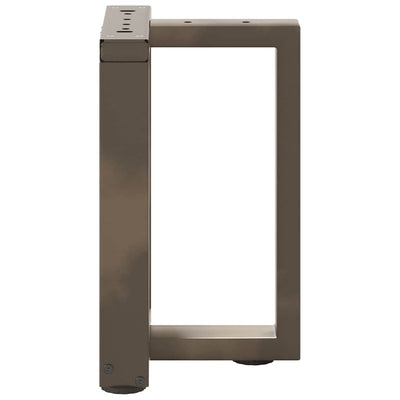 sohvapöydän jalat T-muotoiset 2 kpl 28x25x(42-43) cm teräs