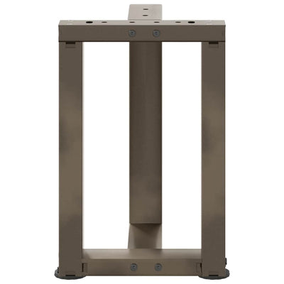 sohvapöydän jalat T-muotoiset 2 kpl 28x25x(42-43) cm teräs