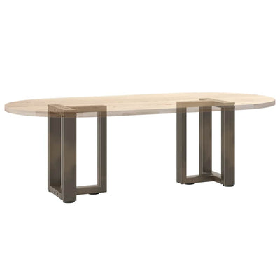 sohvapöydän jalat T-muotoiset 2 kpl 28x25x(42-43) cm teräs