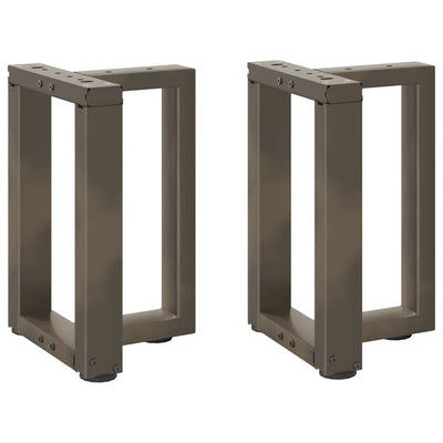 sohvapöydän jalat T-muotoiset 2 kpl 38x25x(42-43) cm teräs