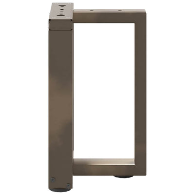 sohvapöydän jalat T-muotoiset 2 kpl 38x25x(42-43) cm teräs