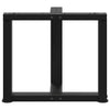 Sohvapöydän jalat T-muotoiset 2 kpl musta 50x25x(42-43)cm teräs