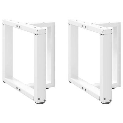 Sohvapöydän jalat T-muotoiset 2 kpl valkoinen 50x25x(42-43) cm