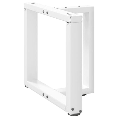Sohvapöydän jalat T-muotoiset 2 kpl valkoinen 50x25x(42-43) cm