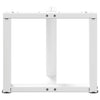 Sohvapöydän jalat T-muotoiset 2 kpl valkoinen 50x25x(42-43) cm