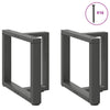 sohvapöydän jalat T-muotoiset 2 kpl 50x25x(42-43) cm