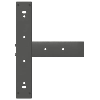 sohvapöydän jalat T-muotoiset 2 kpl 50x25x(42-43) cm