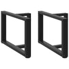 Sohvapöydän jalat T-muotoiset 2 kpl musta 60x25x(42-43)cm teräs