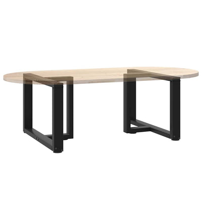 Sohvapöydän jalat T-muotoiset 2 kpl musta 60x25x(42-43)cm teräs