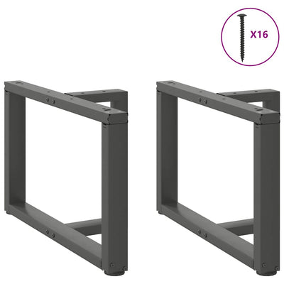 sohvapöydän jalat T-muotoiset 2 kpl 60x25x(42-43) cm