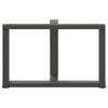 sohvapöydän jalat T-muotoiset 2 kpl 60x25x(42-43) cm
