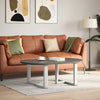 Sohvapöydän jalat T-muotoiset 2 kpl 70x25x(42-43) cm teräs