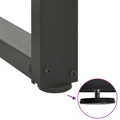 sohvapöydän jalat T-muotoiset 2 kpl 70x25x(42-43) cm